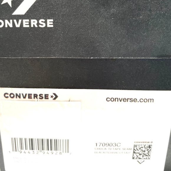 💖MEGA SALE💖Converse 170903C CHUCK 70 Women's 9.5 SEAM Black Terracotta Canvas - Picture 8 of 9